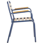 Sedia Rayton (Set da 2) - Interno/Esterno - PAT4039 - Marrone/Blu - Safavieh