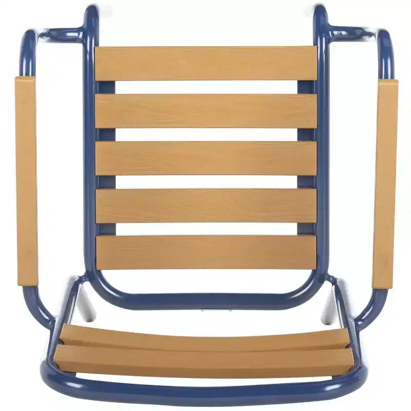Sedia Rayton (Set da 2) - Interno/Esterno - PAT4039 - Marrone/Blu - Safavieh
