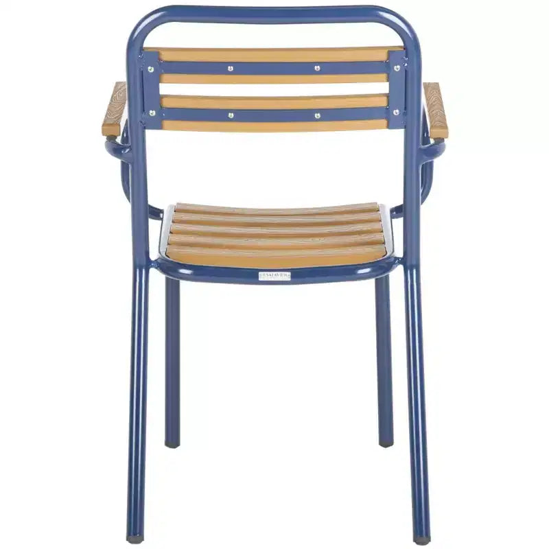 Sedia Rayton (Set da 2) - Interno/Esterno - PAT4039 - Marrone/Blu - Safavieh