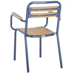 Sedia Rayton (Set da 2) - Interno/Esterno - PAT4039 - Marrone/Blu - Safavieh