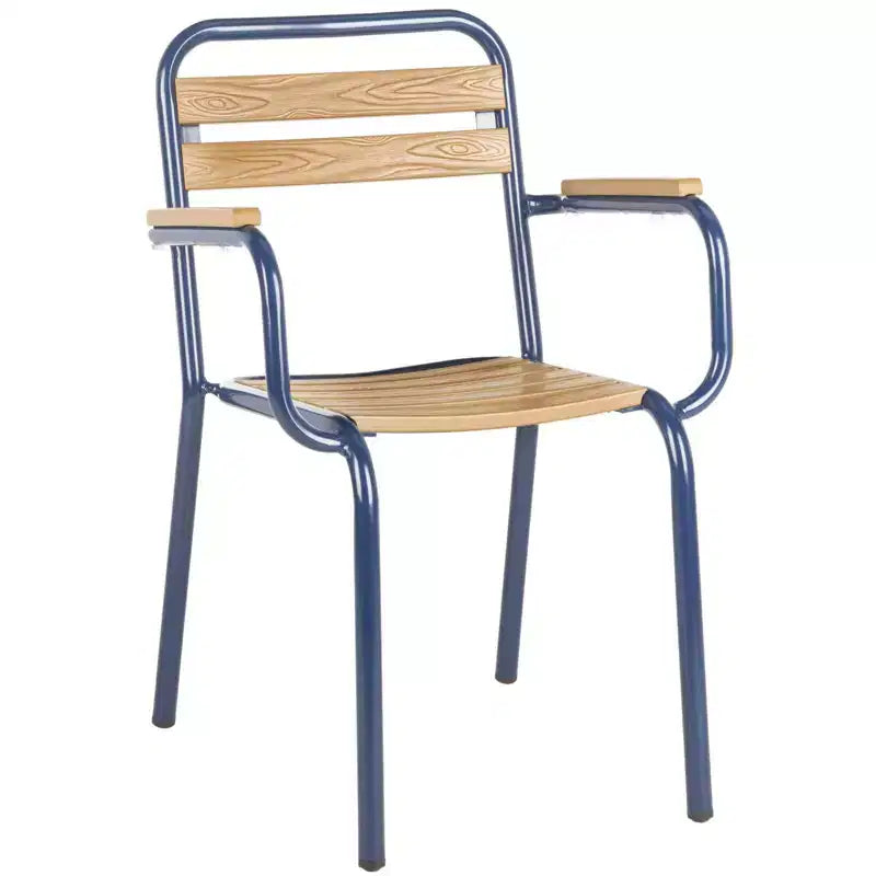 Sedia Rayton (Set da 2) - Interno/Esterno - PAT4039 - Marrone/Blu - Safavieh
