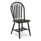 Sedia da pranzo in legno massello Windsor Arrowback