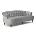 Divano Chesterfield trapuntato in velluto La Rosa 84 Mid-Century Modern