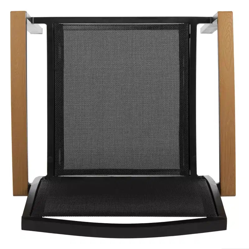 Chaise Kaelan (Lot de 2) - Intérieur/Extérieur - PAT4030 - Noir/Marron - Safavieh