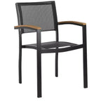 Chaise Kaelan (Lot de 2) - Intérieur/Extérieur - PAT4030 - Noir/Marron - Safavieh