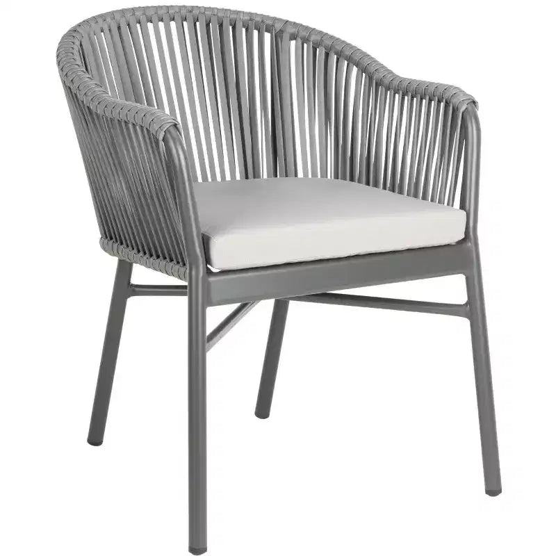 Sedia Stefano in corda (Set da 2) - Interno/Esterno - PAT4026 - Grigio - Safavieh