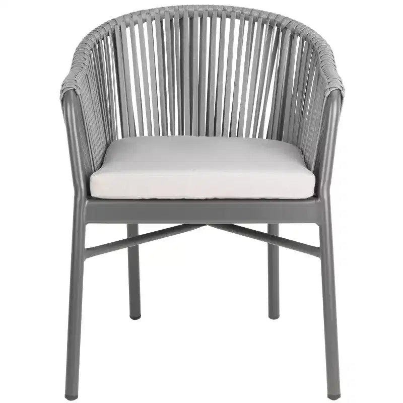 Sedia Stefano in corda (Set da 2) - Interno/Esterno - PAT4026 - Grigio - Safavieh