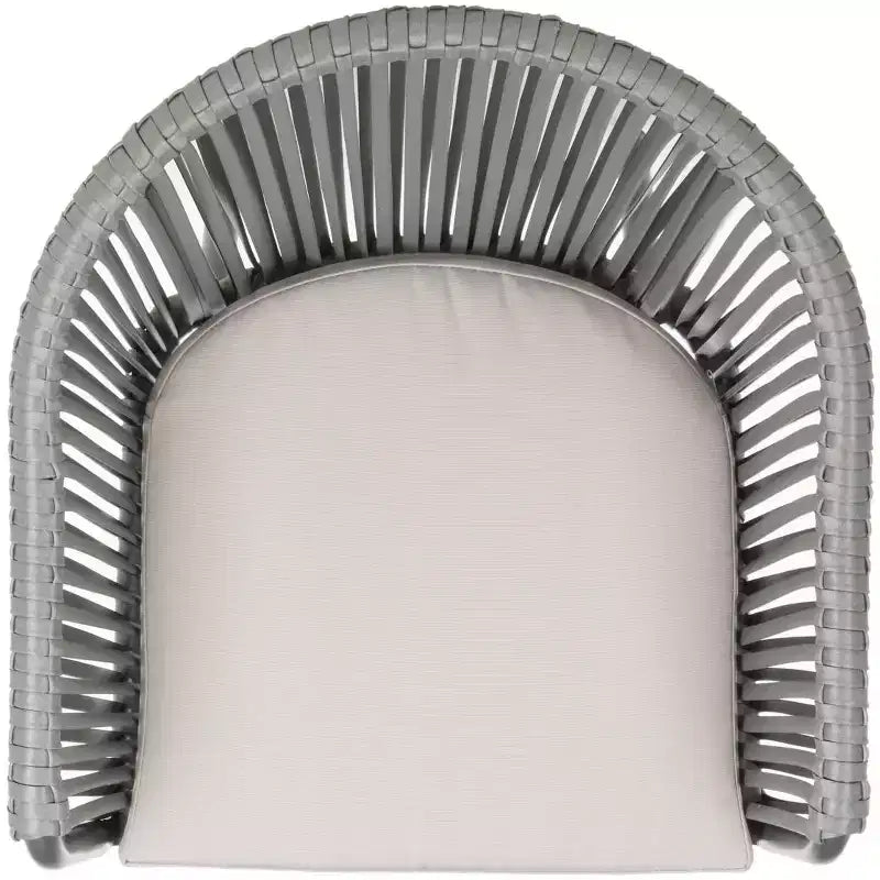 Sedia Stefano in corda (Set da 2) - Interno/Esterno - PAT4026 - Grigio - Safavieh