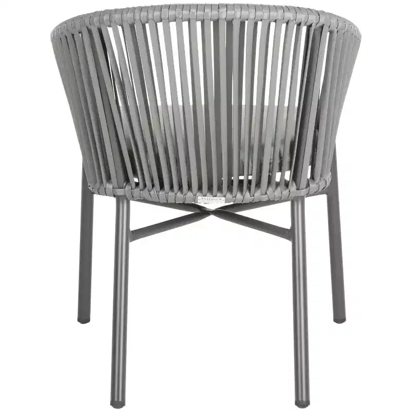 Sedia Stefano in corda (Set da 2) - Interno/Esterno - PAT4026 - Grigio - Safavieh