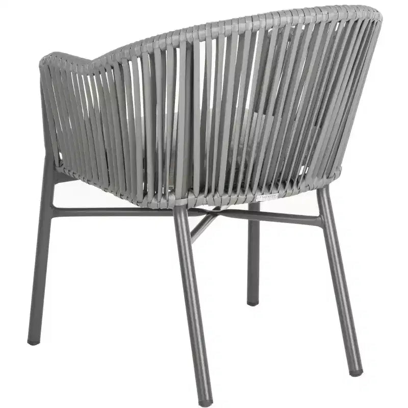 Sedia Stefano in corda (Set da 2) - Interno/Esterno - PAT4026 - Grigio - Safavieh