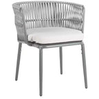 Sedia in corda Kiyan (set da 2) - Interni/Esterni - PAT4028 - Grigio - Safavieh