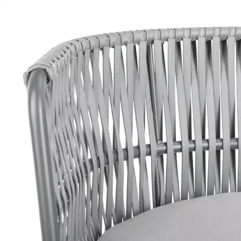 Sedia in corda Kiyan (set da 2) - Interni/Esterni - PAT4028 - Grigio - Safavieh