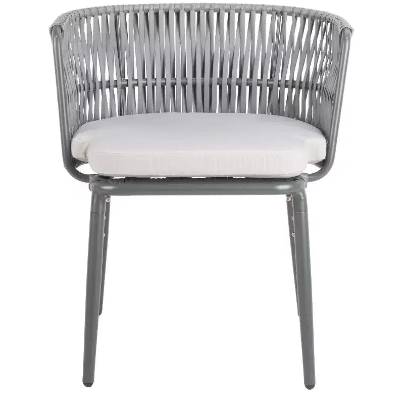 Sedia in corda Kiyan (set da 2) - Interni/Esterni - PAT4028 - Grigio - Safavieh
