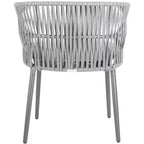 Sedia in corda Kiyan (set da 2) - Interni/Esterni - PAT4028 - Grigio - Safavieh