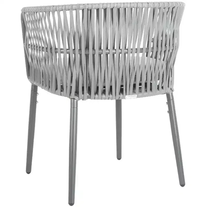 Sedia in corda Kiyan (set da 2) - Interni/Esterni - PAT4028 - Grigio - Safavieh