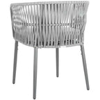 Sedia in corda Kiyan (set da 2) - Interni/Esterni - PAT4028 - Grigio - Safavieh