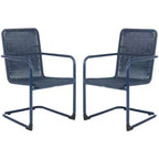 Hutton Chair (Set Of 2) - Indoor/Outdoor - PAT4040 - Blue - Safavieh
