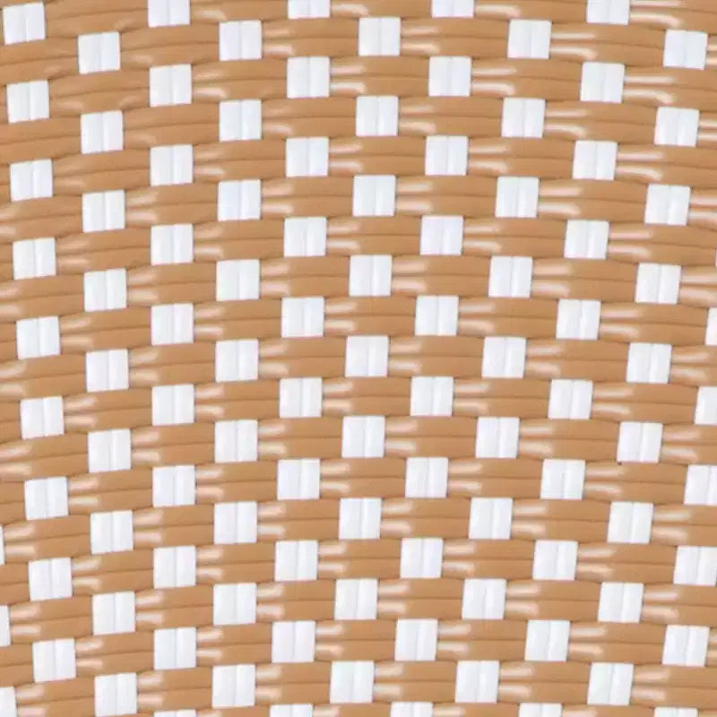 Flash Furniture, Confezione da 2 sedie impilabili Lourdes Thonet da bistrò, da interno/esterno, in rattan PE e telaio in alluminio