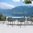 WRGHOME Giardino Sedie impilabili in resina plastica moderne per patio, da esterno/interno (set da 2)