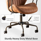 Sedia da ufficio ergonomica in pelle scamosciata Sedia da scrivania Supporto lombare