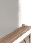 Divanetto da esterno SEI Furniture Wiota in legno di acacia naturale con cuscini profondi e dettagli in corda