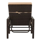 SAFAVIEH Jolette Sdraio da esterno in Rattan Marrone/Rosso - 80 x 28 x 39 - 80Px28Lx39H