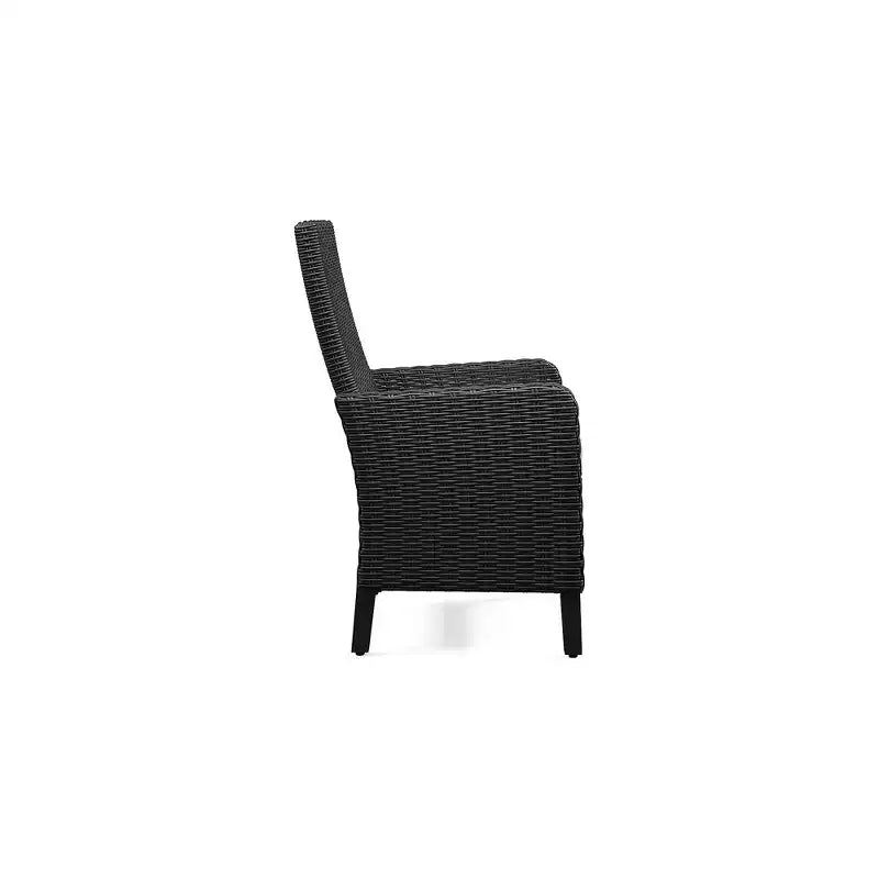 Signature Design by Ashley Beachcroft - Poltrona da esterno con cuscino (set da 2), colore: nero/grigio chiaro
