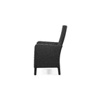 Signature Design by Ashley Beachcroft - Poltrona da esterno con cuscino (set da 2), colore: nero/grigio chiaro