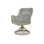Signature Design by Ashley Seton Creek, sedia da pranzo girevole da esterni (set da 2), grigio