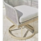 Signature Design by Ashley Seton Creek, sedia da pranzo girevole da esterni (set da 2), grigio