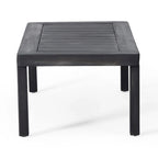 Divanetto da esterno e tavolino da caffè Louver in legno di acacia con cuscini di Christopher Knight Home