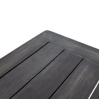 Divanetto da esterno e tavolino da caffè Louver in legno di acacia con cuscini di Christopher Knight Home