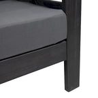 Divanetto da esterno e tavolino da caffè Louver in legno di acacia con cuscini di Christopher Knight Home