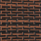 Set da bistrò da esterno Bradbury in vimini 3 pezzi con cuscini