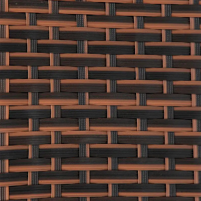 Set da bistrò da esterno Bradbury in vimini 3 pezzi con cuscini