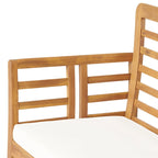 Divanetto da esterno Caydon in legno di acacia con cuscini di Christopher Knight Home