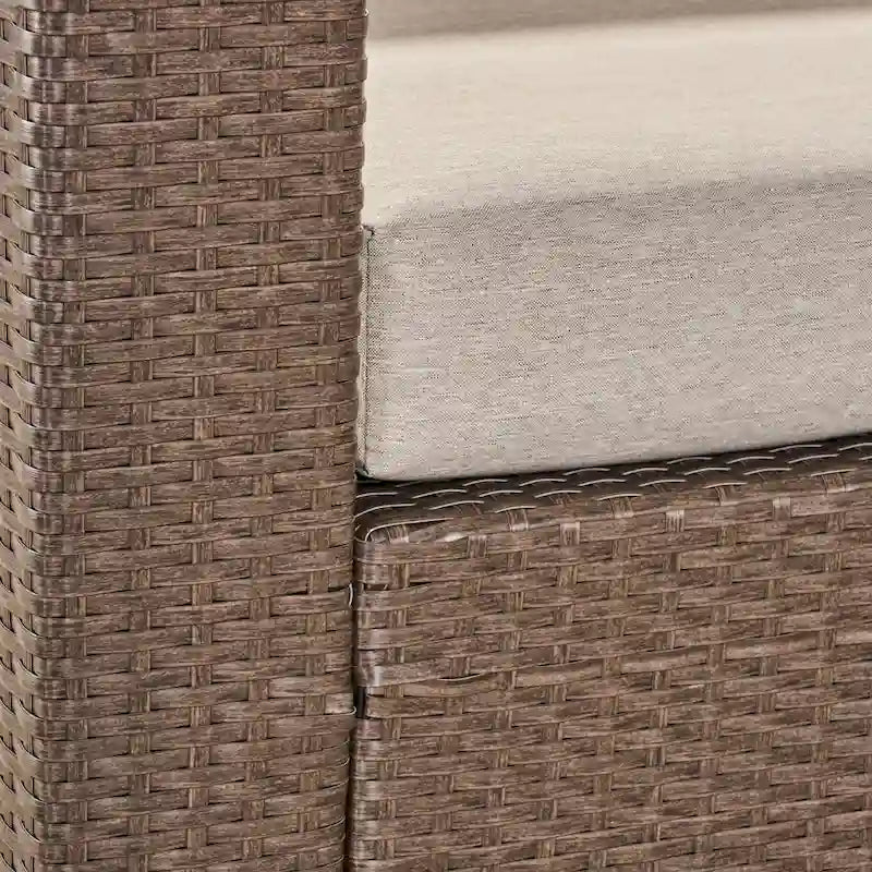 Set di 4 poltrone girevoli Eli Outdoor con braciere rotondo di Christopher Knight Home
