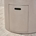 Set di 4 poltrone girevoli Eli Outdoor con braciere rotondo di Christopher Knight Home