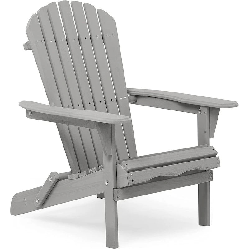 Lot de 2 chaises Adirondack pliantes en bois pour l'extérieur