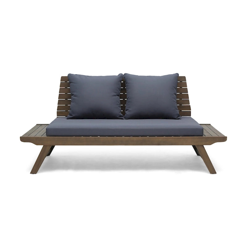 Ensemble de patio extérieur 2 pièces en bois d'acacia Sedona par Christopher Knight Home