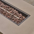Set divano componibile a U a 8 posti Brava Outdoor in legno di acacia con braciere di Christopher Knight Home