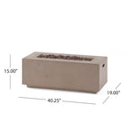 Set divano componibile a U a 8 posti Brava Outdoor in legno di acacia con braciere di Christopher Knight Home