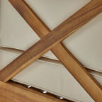 Set divano componibile a U a 8 posti Brava Outdoor in legno di acacia con braciere di Christopher Knight Home