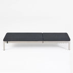 Bain de soleil d'extérieur Cape Coral en maille et aluminium avec coussin par Christopher Knight Home