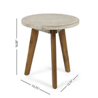 Set di sedie a dondolo a 2 posti in legno di acacia e tavolino Alametos Outdoor di Christopher Knight Home