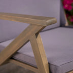 Sedia a dondolo Gus in legno da esterno (set da 2) di Christopher Knight Home