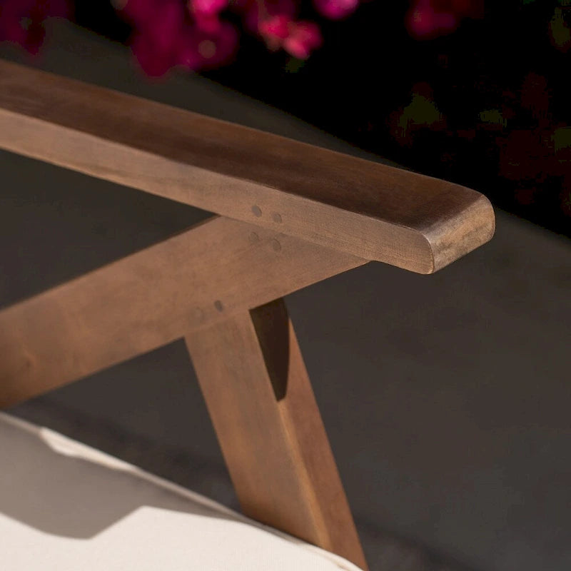 Sedia a dondolo Gus in legno da esterno (set da 2) di Christopher Knight Home