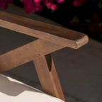 Sedia a dondolo Gus in legno da esterno (set da 2) di Christopher Knight Home