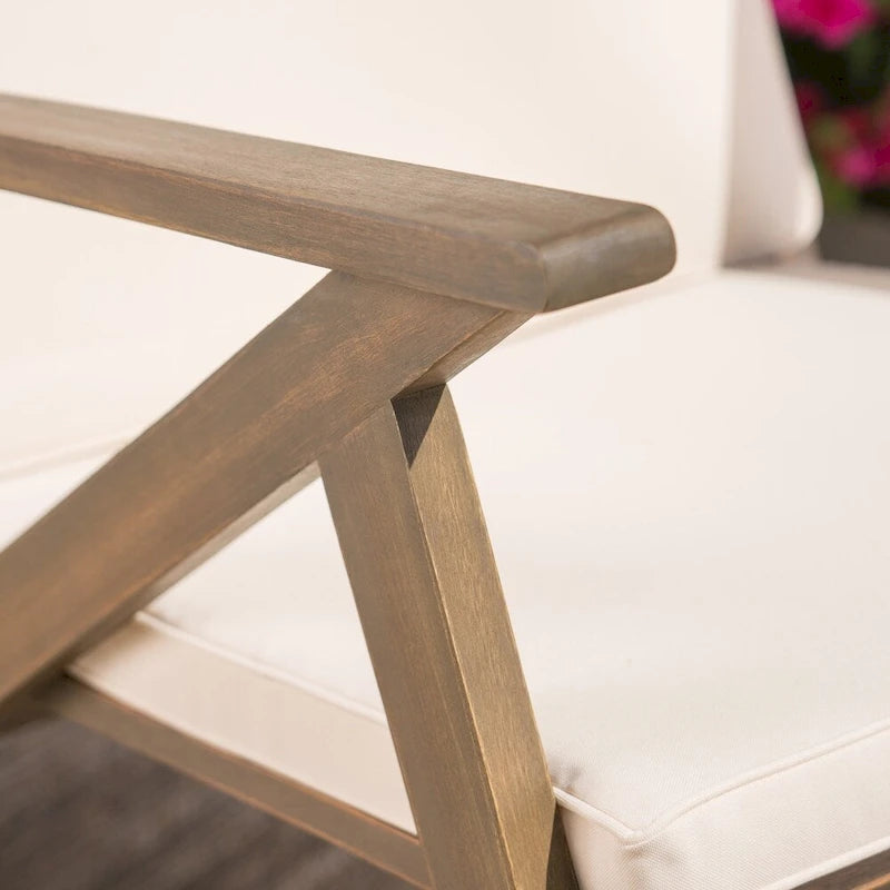Sedia a dondolo Gus in legno da esterno (set da 2) di Christopher Knight Home