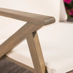 Sedia a dondolo Gus in legno da esterno (set da 2) di Christopher Knight Home